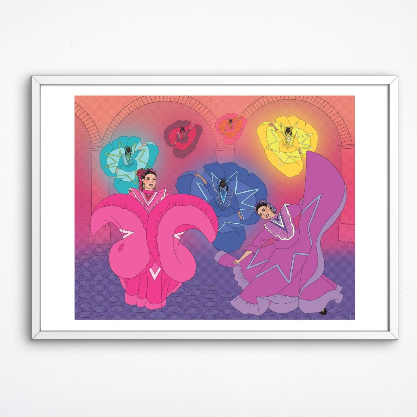 Jalisco Folklorico Illustration Print