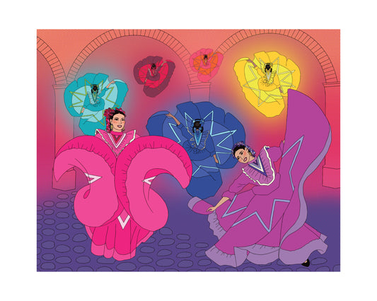 'Jalisco Folklorico' Illustration Print