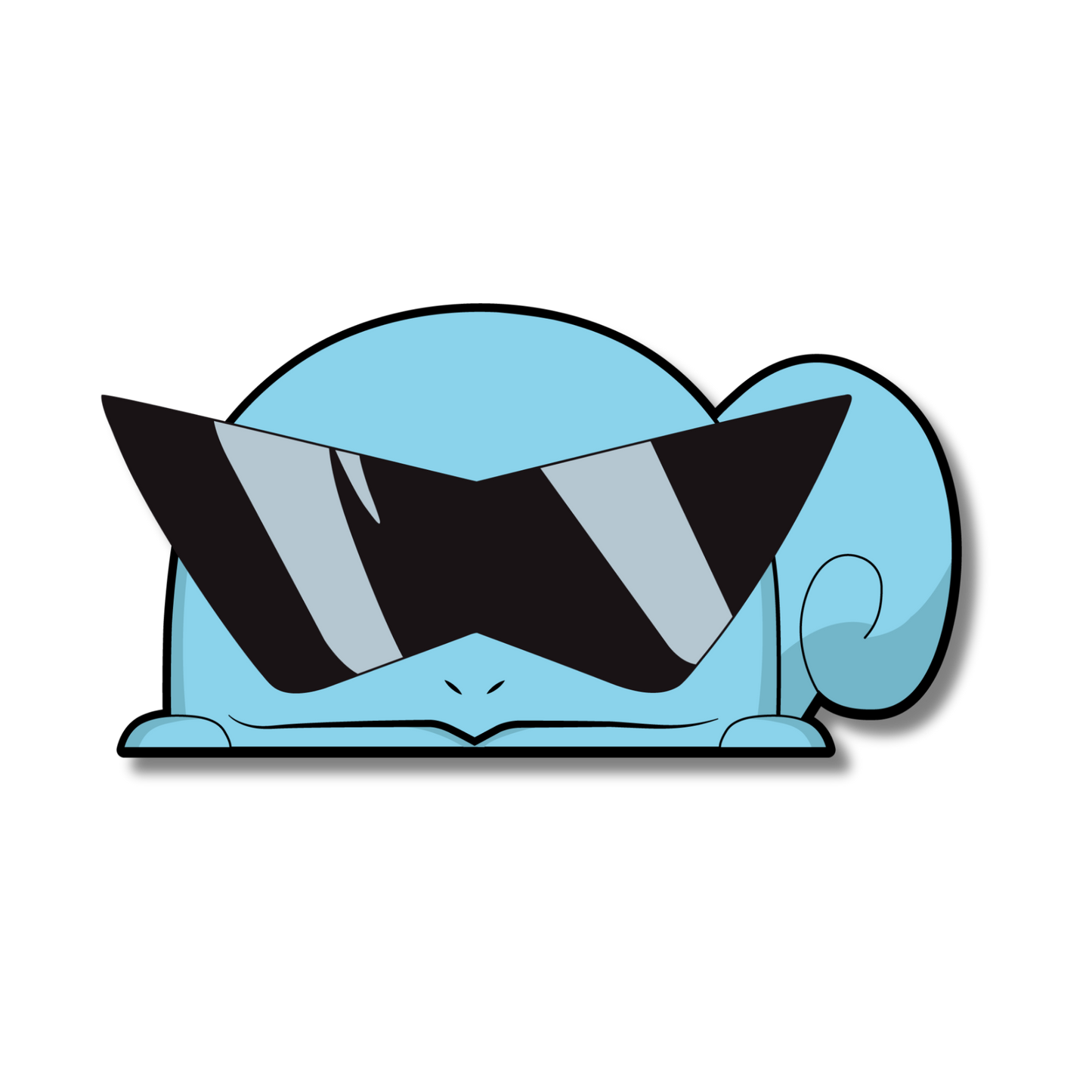 Water Turtle w/ Triangle Sunglasses Peeker