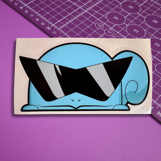 Water Turtle w/ Triangle Sunglasses Peeker