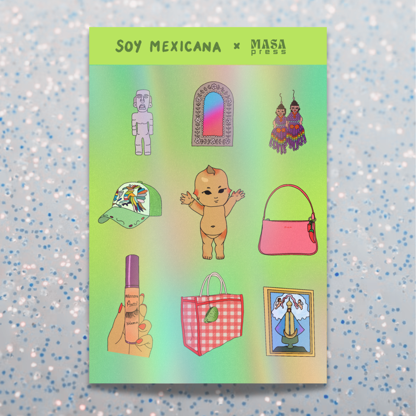 'Soy Mexicana' Holo Sticker Sheet