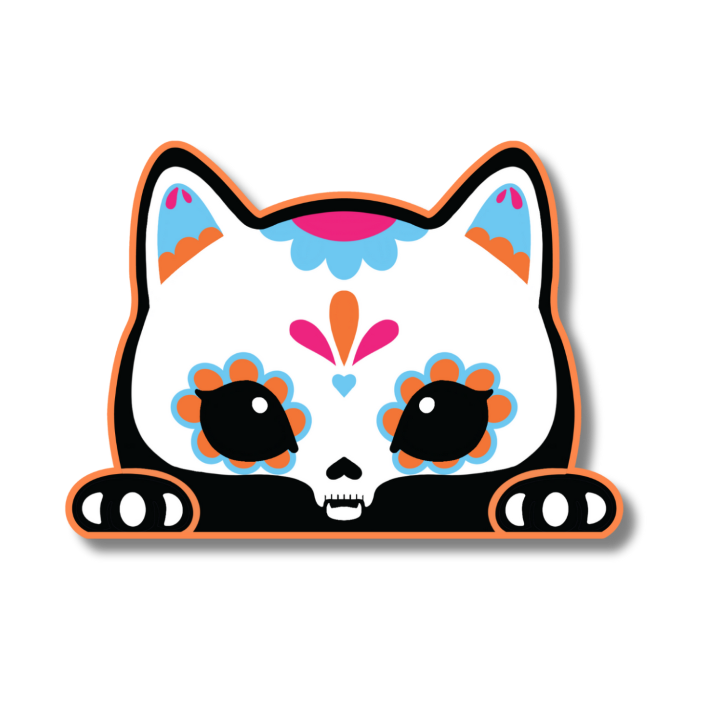 Cat Calavera Sticker