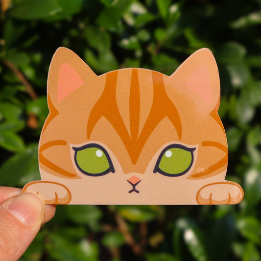 Orange Tabby Cat Sticker