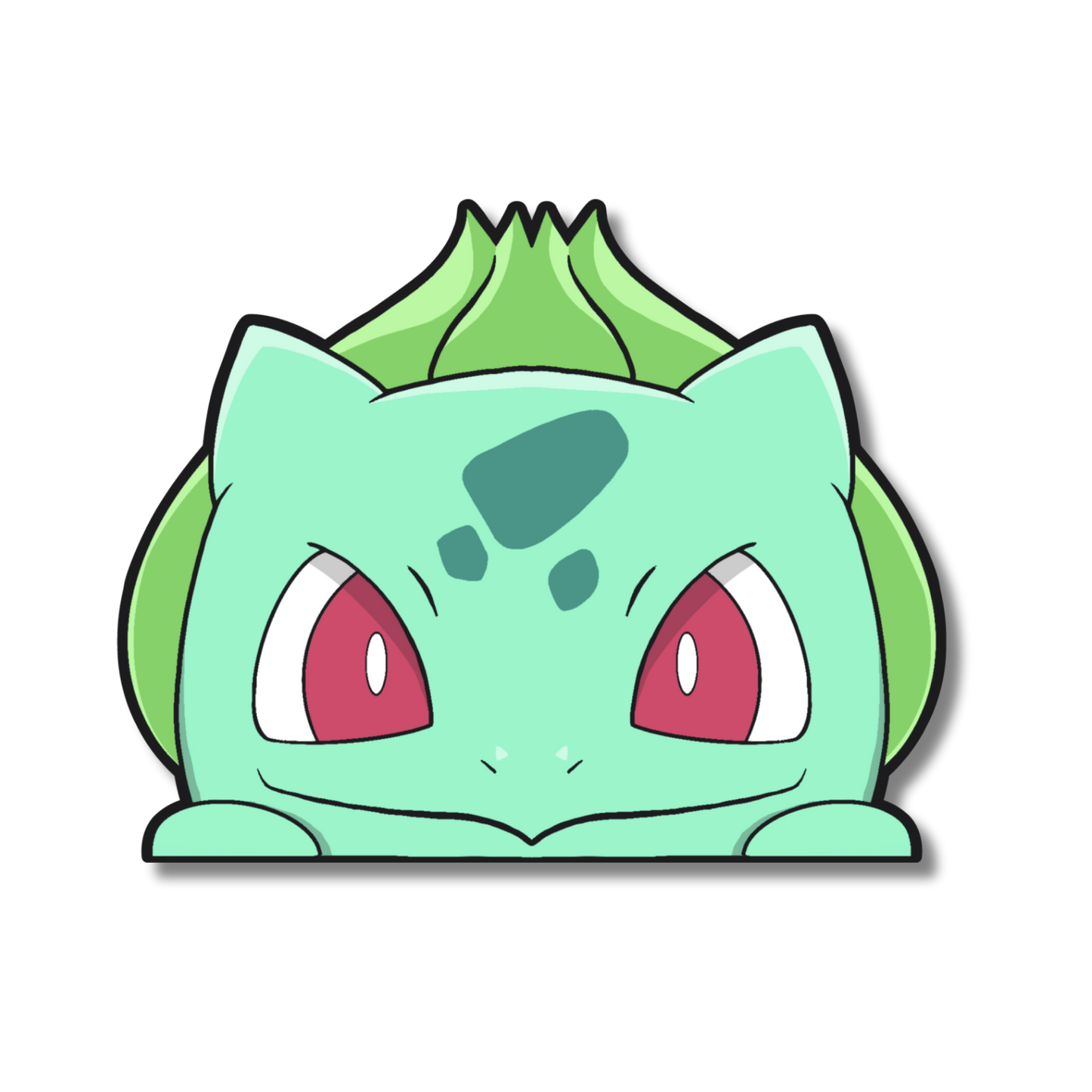 Green Horned Frog Sticker