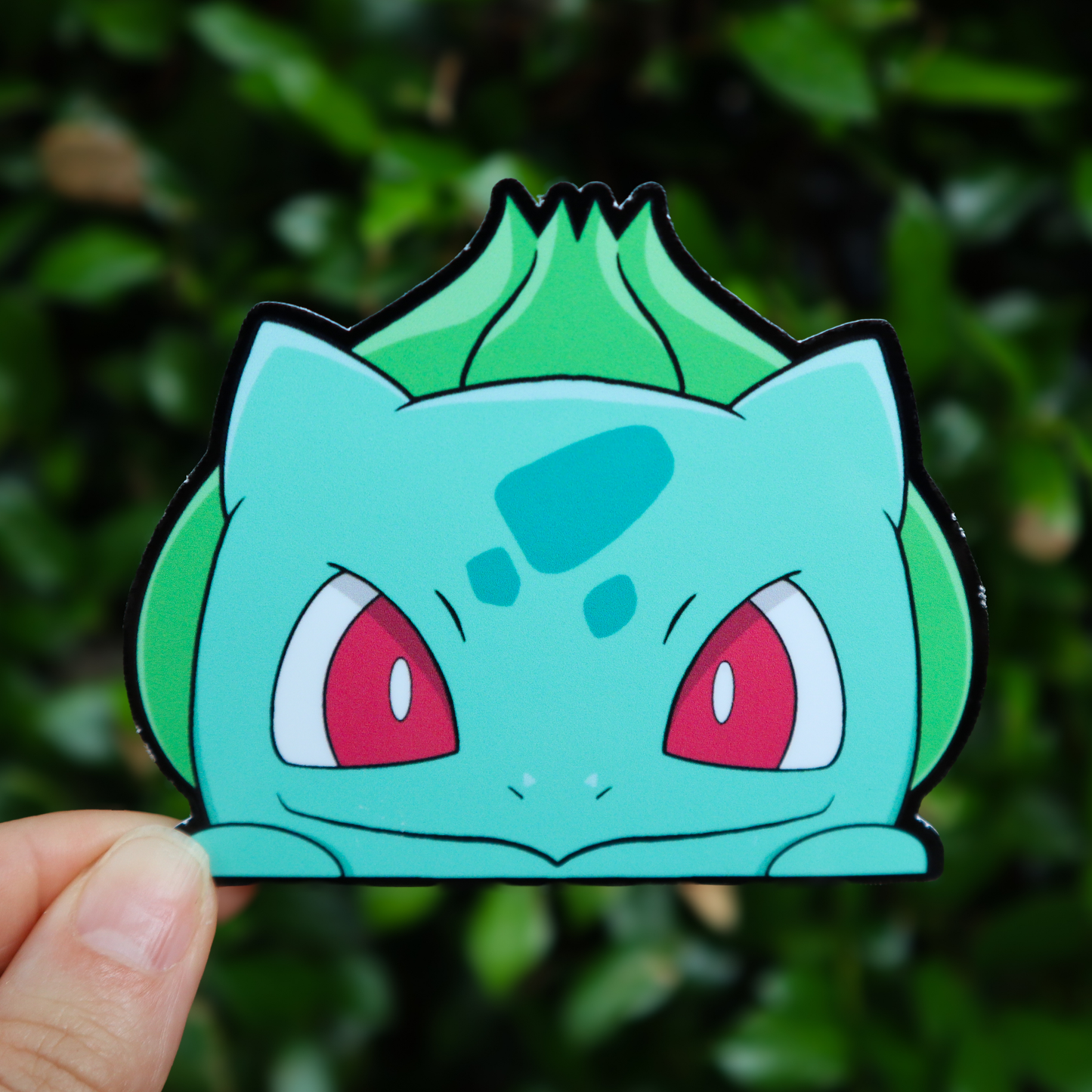 Green Horned Frog Sticker